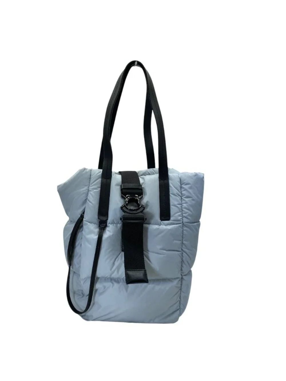 Moncler T Small Sander Tote Nylon Down Leather Feather Lightweight Force